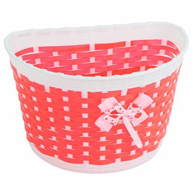 Cesta Aro 16 Infantil, Plástico Entrlelacado Vermelho / Branco, [23x16x16cm] – Jogo – foto 1