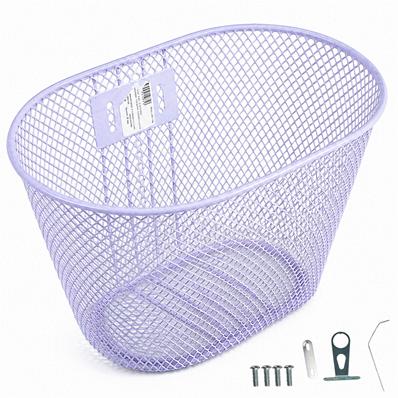 Cesta Aro 16 Oval Aço Encapado Branco [26x17x17cm], com Suporte Logan – Jogo – foto 1