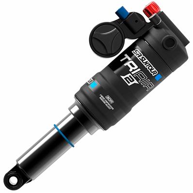 Amortecedor, Sr Suntour Triair 2 3cr, 210X55MM Métrico, com Piggyback, Ajuste Retorno / trava 3 Estágios / curva Volume Ar com Espaçador – foto 1