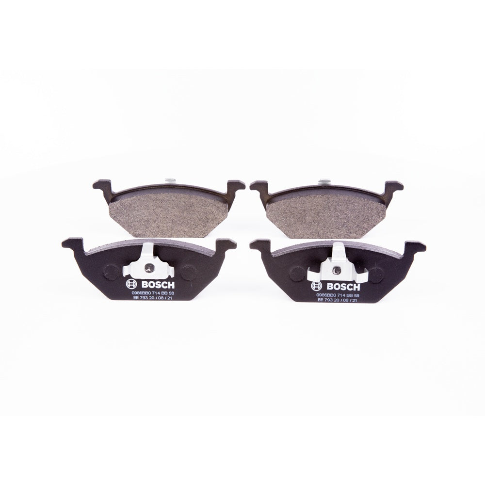 Pastilha - Bb58 Bosch 0986BB0714 VW Fox/Polo/Spacecross/Virtus/Golf/Bora/Polo Sedan/Spacefox/Gol/Cross UP!/Voyage/UP!/Saveiro, Audi A3/A1