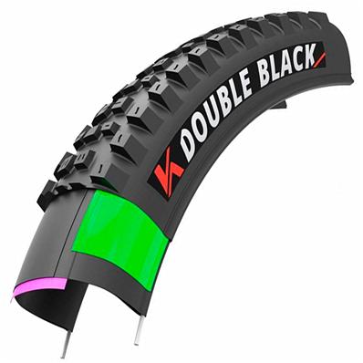 Pneu, Kevlar, 29x2.40, K1265, Kenda Double Black Atc (trail), 120tpi, Preto, 1022g – foto 1