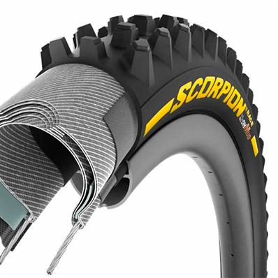 Pneu, Kevlar, 29x2.40, Pirelli Scorpion Race Dh Mud, Carcaça Dualwall+, Composto Smartevo DH, Tubeless, Preto, 1450g – foto 1