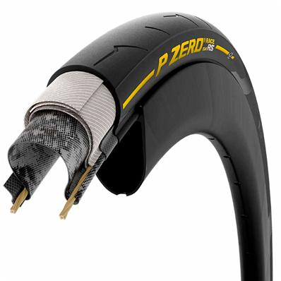 Pneu, Kevlar, 700x28c, Pirelli P Zero Race Rs Tlr Team Edition, Yellow Label, Carcaça Speedcore 120tpi, Composto Smartevo, Preto, 290g – foto 1