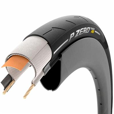 Pneu, Kevlar, 700x26c, Pirelli P Zero Race RS, Carcaça Techbelt 120tpi, Composto Smarted, Preto, 210g – foto 1
