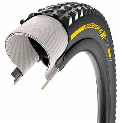 Pneu, Kevlar, 29x2.40, Pirelli Scorpion Race Xc M Team Edition (logo Amarelo), Carcaça Lite, 120tpi, Composto Smartgip, 650g – foto 1