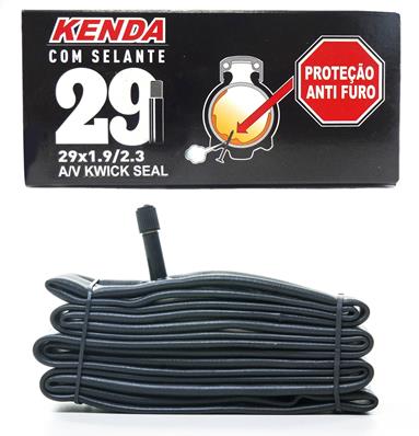 Câmara de Selante Kwick Seal 29 X 1.9/2.3, Schrader, Butyl, Veda Furos até 3mm