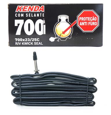 Câmara Kwick Seal 700X23/25, Válvula Presta 33Mm, Com Selante - Butyl Kenda