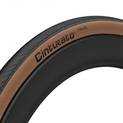 Pneu, Kevlar, 700x28c, Pirelli Cinturato Velo Tlr Classic Tubeless, Carcaça Armour Tech, 60tpi, Composto Smartnet Silica, Preto / marrom – foto 1
