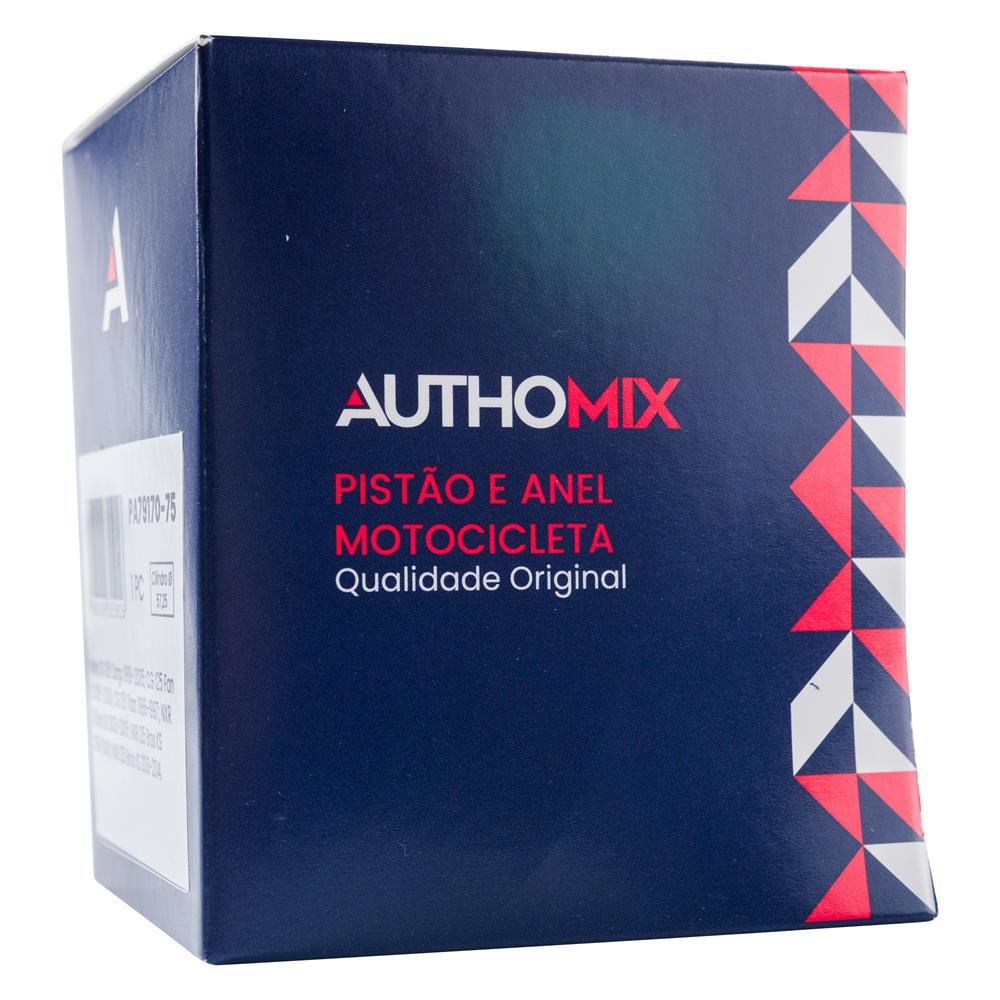 Pistão e Anel Authomix PA79170-75 Honda CG 125 Titan/CG 125 Cargo/CG 125 Fan/NXR 125 Bros