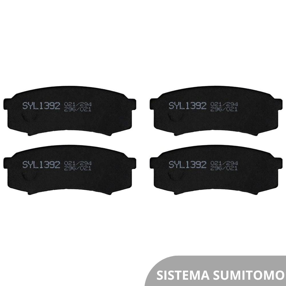 Pastilha de Freio Syl 1392 Toyota Hilux SW4/Land Cruiser, Mitsubishi Pajero