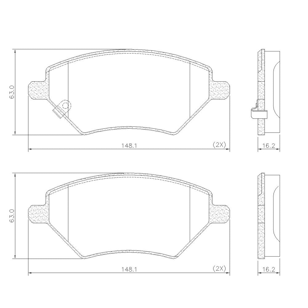 Pastilha de Freio Dianteira Fras-le PD/2193 Chery Tiggo 8/Tiggo 7/Tiggo 5X
