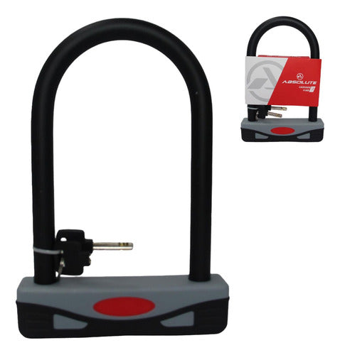 Cadeado U-lock Trava Absolute Urban Reforçado Bike Moto