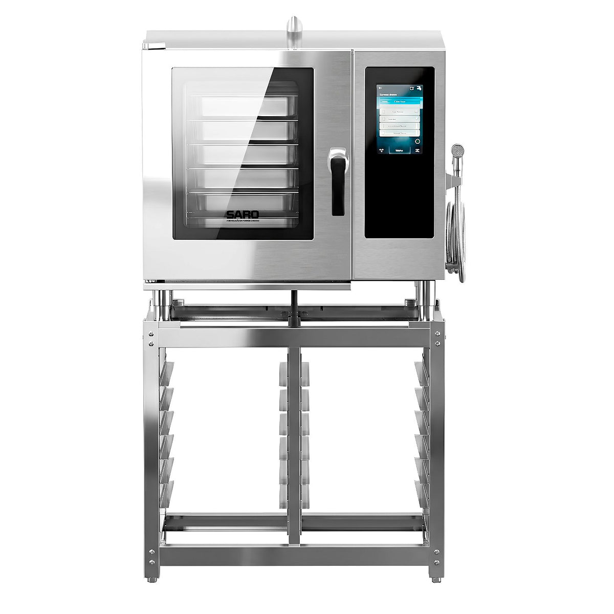 Forno Combinado Saro FTC06 6 GNs Inox Touch Screen Trifásico