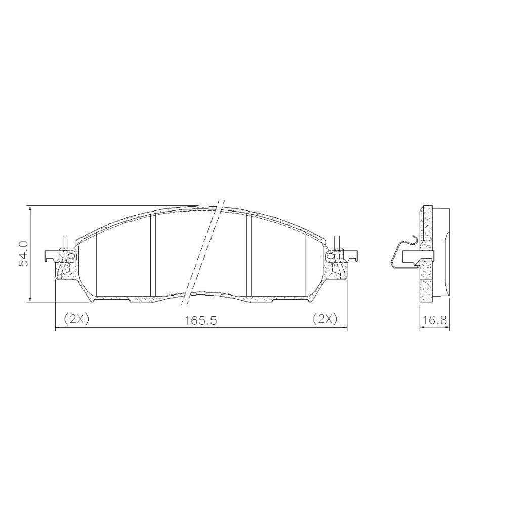 Pastilha de Freio Ceramaxx Fras-le PD/1539-CMAXX Nissan Frontier