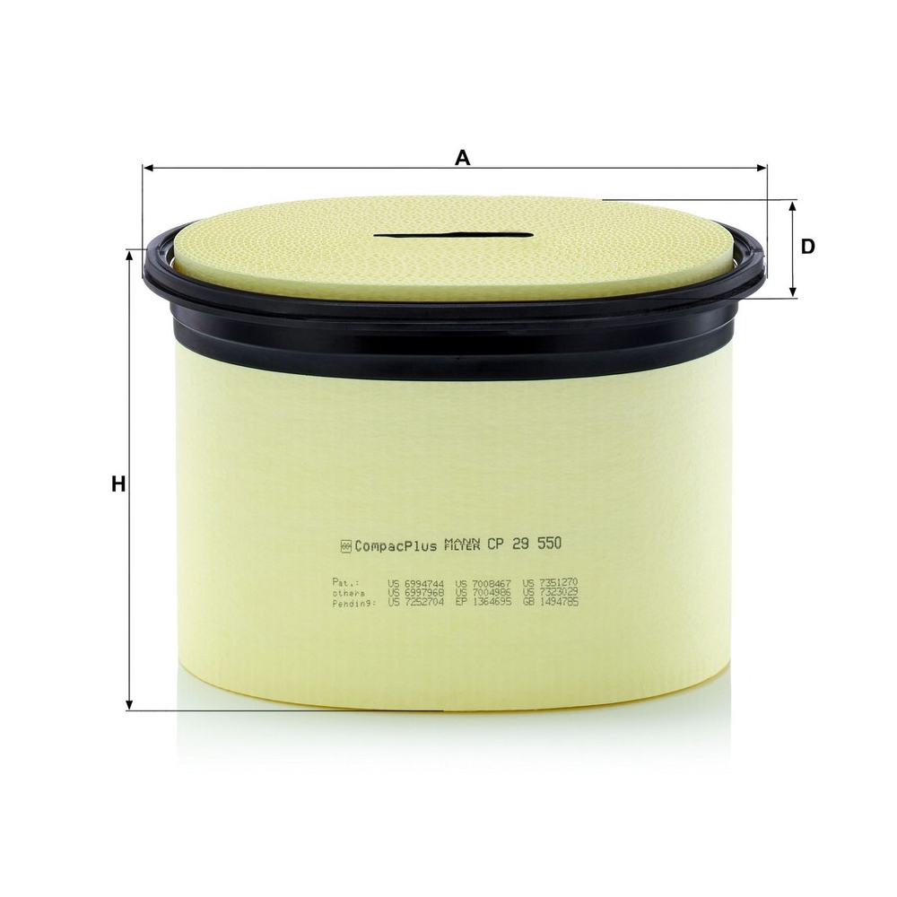 Elemento Filtro de Ar Mann-filter CP29550