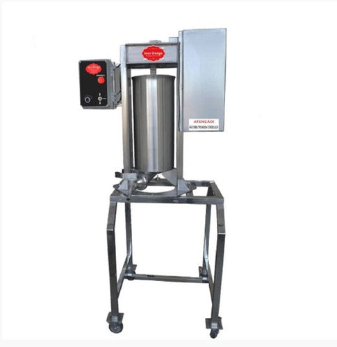 Ensacadeira Elétrica 30 Kg Com Pedestal E Rodizio Inox