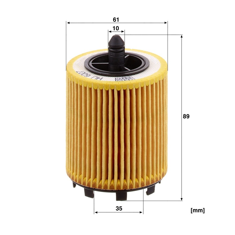 Elemento Filtrante Óleo Lubrificante Mann-filter HU6007X GM Captiva/Vectra