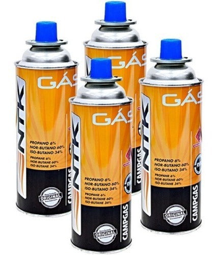 Kit Fogareiro Frontier Flex E 4 Unidades Campgas Ntk - Preto