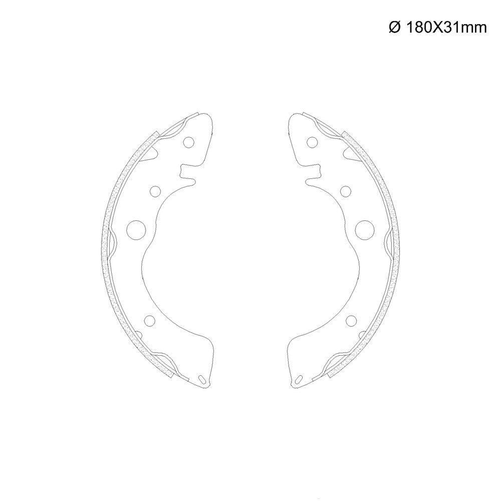 Sapata de Freio com Lona Colada Fras-le HO/332-CP LM/835 Honda Civic