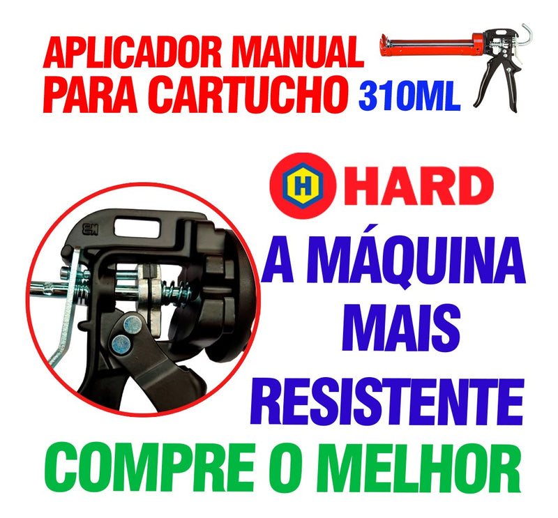 Pistola Aplicadora Para Tubo De Silicone Reforçado Hard