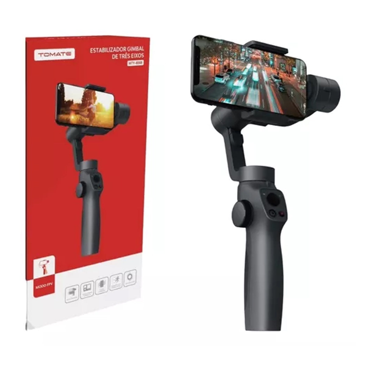 Estabilizador Celular Gimbal 3 Eixos Imagem Vídeo