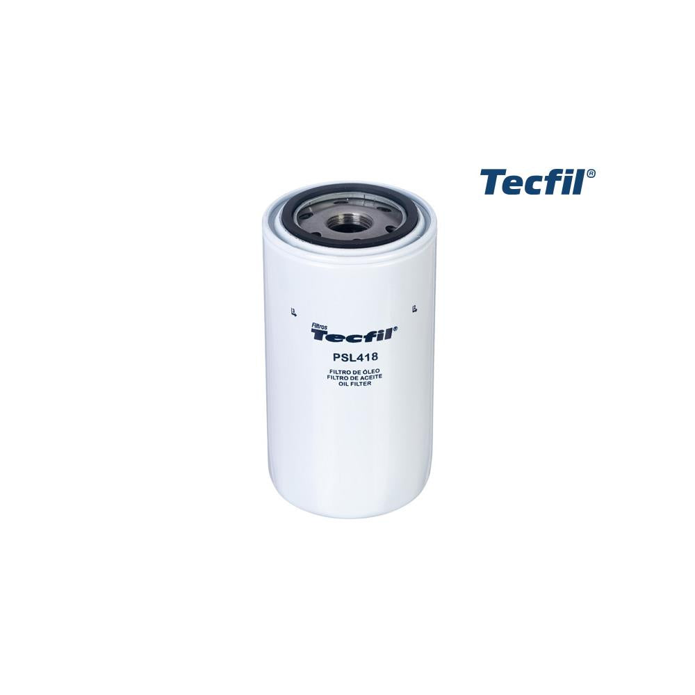 Filtro de Óleo Tecfil PSL418 New Holland TS 100 4X4 Cana/TM 140/TS 90 4X4/TM 165 4X4/TS 100 4X4/TM 135 4X4, Volvo B 58/B 58 Rodoviário