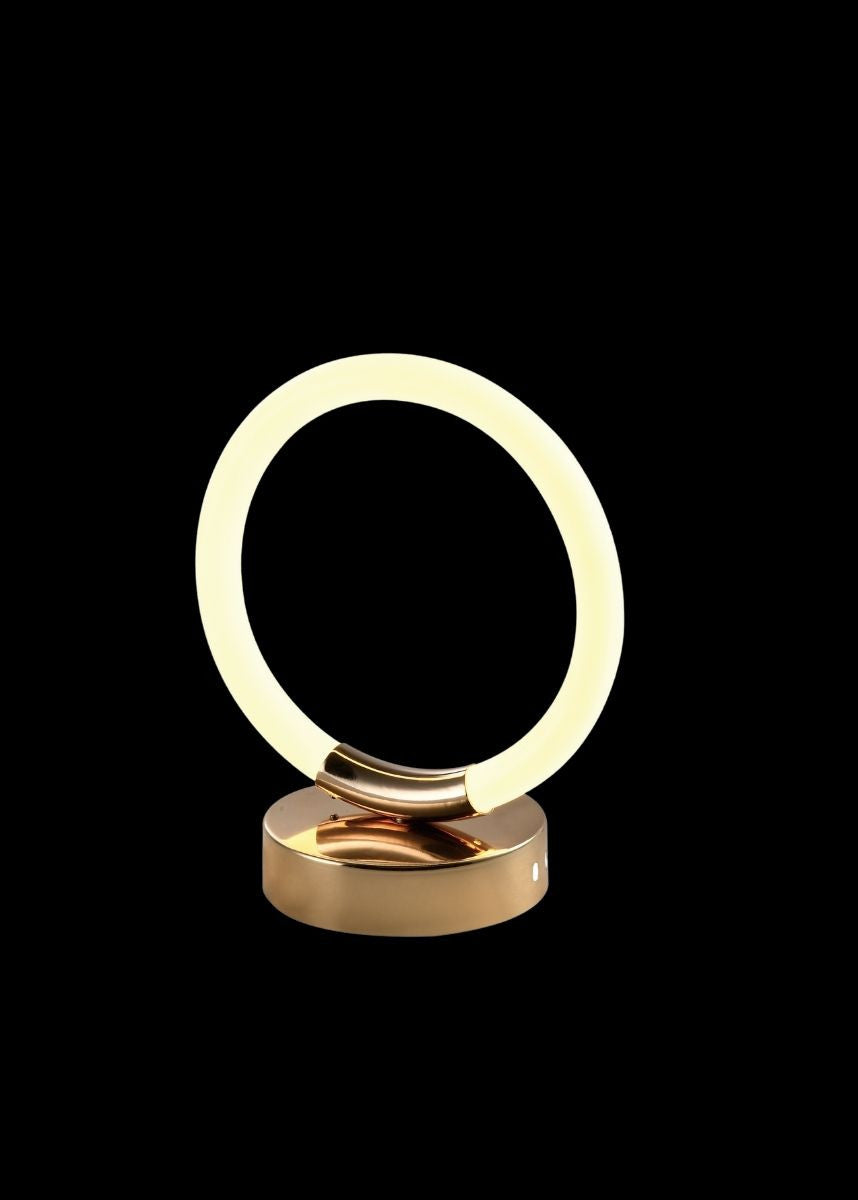 Abajur Moderno de mesa - LED 19W Dourado Minimalista ROU