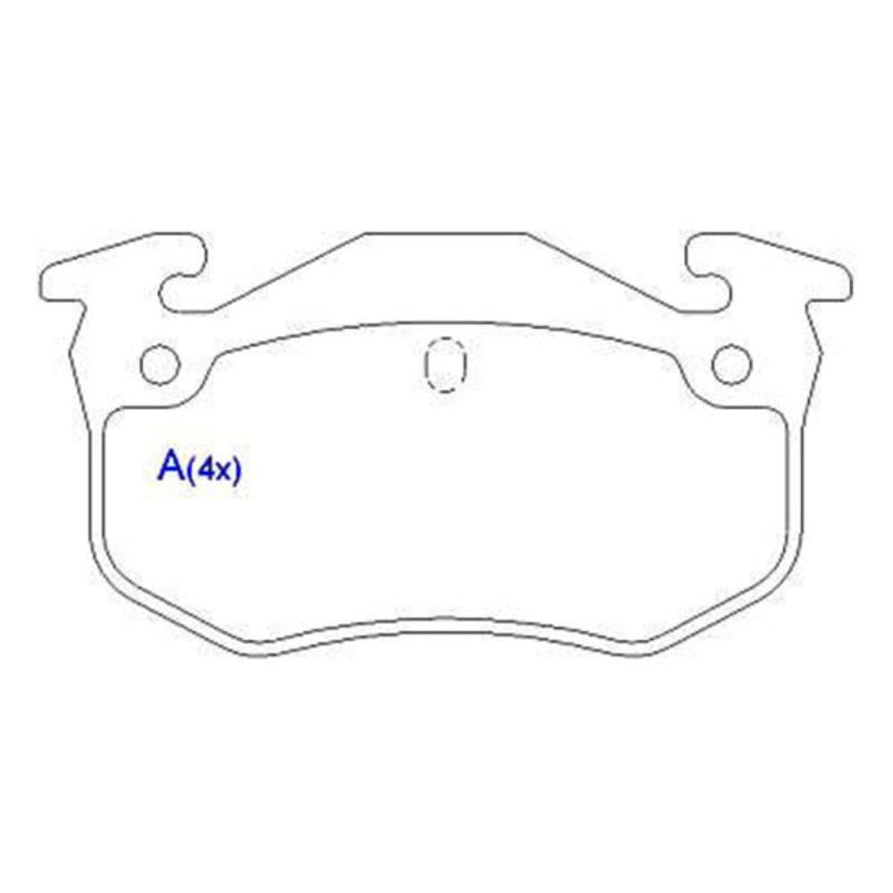 Pastilha de Freio Syl 1140 Citroen Xsara Break/ZX/Xsara, Peugeot 206/207/306, Renault Clio/Megane