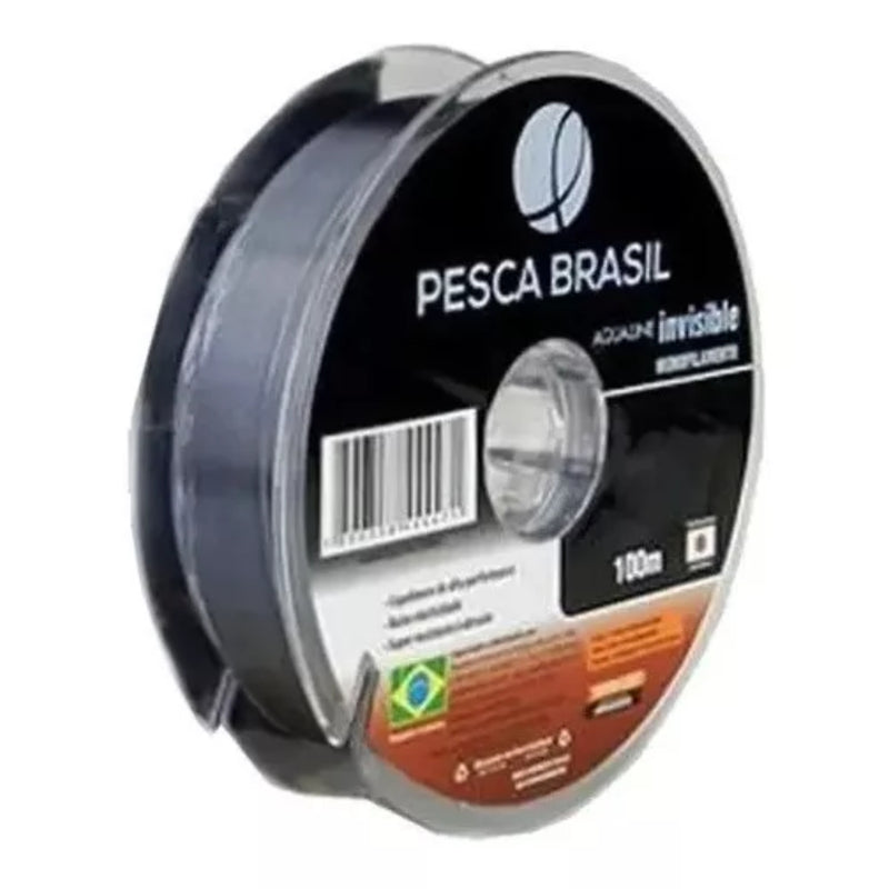 Linha de pesca Aqualine Invisible Pesca Brasil 10 uni 0,90MM