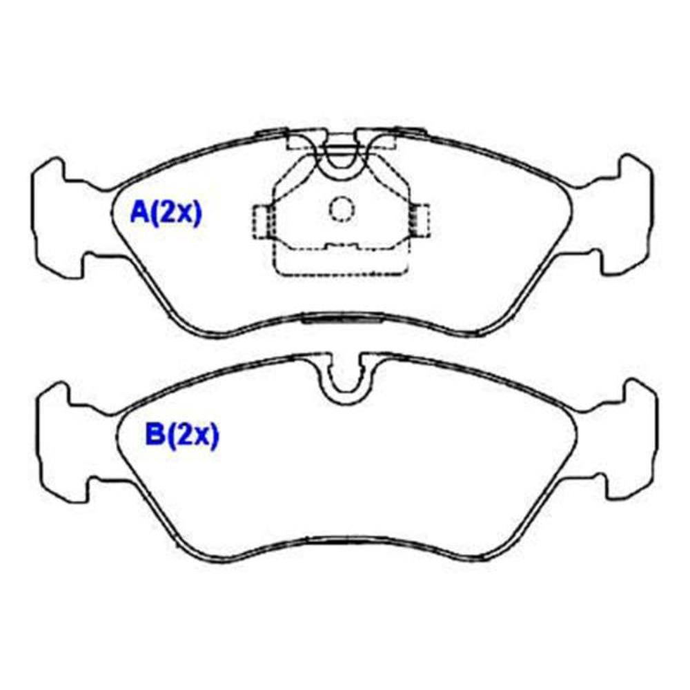 Pastilha de Freio Syl 1094 GM Astra/Vectra/Suprema/Omega, Daewoo Espero/Lanos