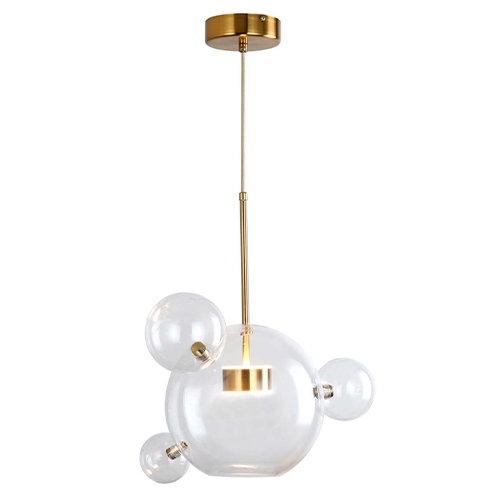 PENDENTE BUBBLE PARA 1 LÂMPADA LED DOURADO