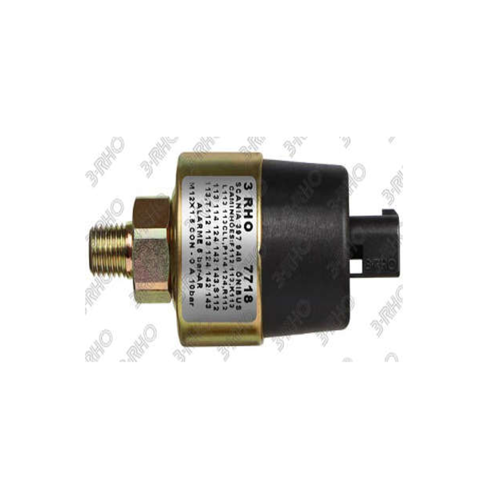 Sensor Eletromecanico Pressão 3-rho 7718 Scania P 114/R 112/T 112/P 124/S112/ 112 S/T 124/R 142/R 124/K113 TL C/T 113/R 113/T 142/F113/S113 CL S