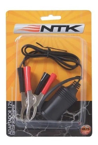 Adaptador 12v Para Bateria Carro Cabo Com 50cm Nautika