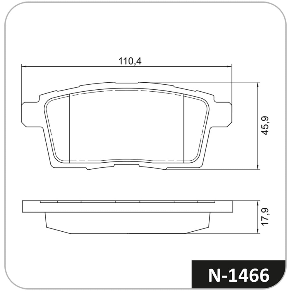 Pastilha de Freio Cobreq N-1466 Ford Edge