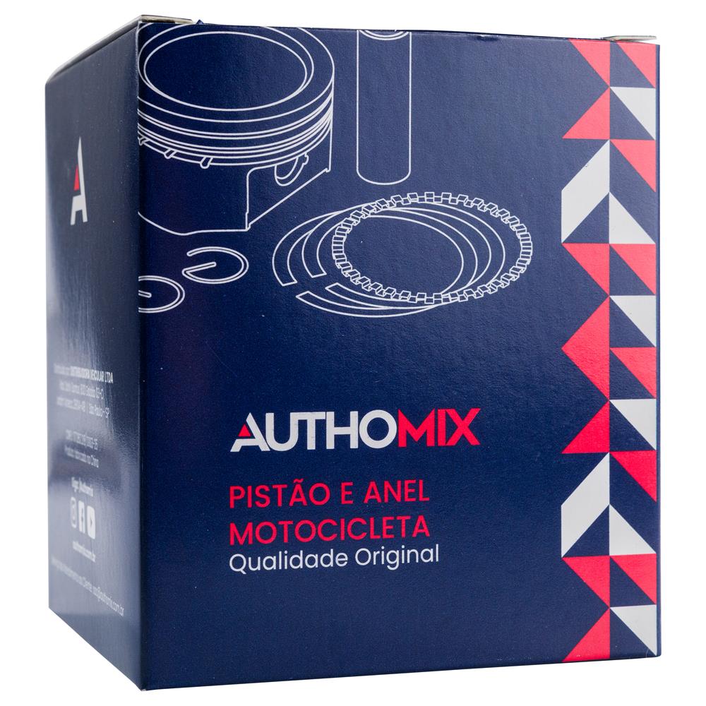 Pistão e Anel Authomix PA71366-75 Honda CG 125/ML 125