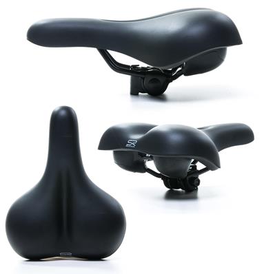 Selim Rvs Molise Passeio, Preto, com Carrinho, 252x204mm, 570g Selle Royal – foto 1