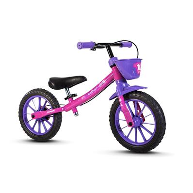 Bicicleta Balance Bike Aro 12, Aco, Azul / Preto Nathor – foto 1