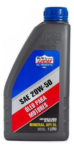 Óleo Lubrificante Motor Mineral Sae Lucas Oil 20w50 Api Sl