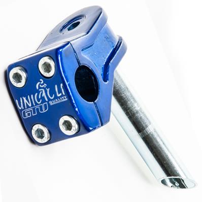 Suporte Guidão Cross, Frontal Gtu, 22,2mm, Alumínio Azul, 4 Parafusos, sem Expander 21,1mm - Gtu Unicicle – foto 1