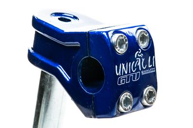 Suporte Guidão Cross, Frontal Gtu, 22,2mm, Alumínio Azul, 4 Parafusos, sem Expander 21,1mm - Gtu Unicicle – foto 2