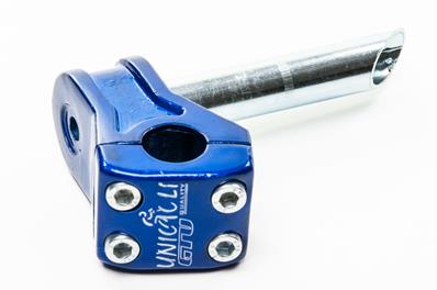 Suporte Guidão Cross, Frontal Gtu, 22,2mm, Alumínio Azul, 4 Parafusos, sem Expander 21,1mm - Gtu Unicicle – foto 4