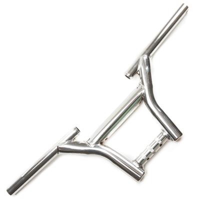 Guidão Aço, Cross Street, 22,2x580mm, Altura 200mm, com Travessa Soldada, Cromado, 890g Dnz – foto 1