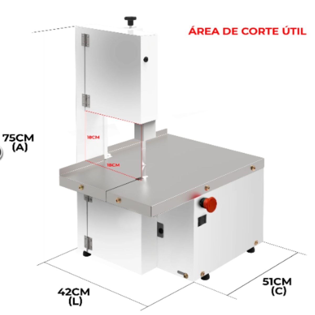 Serra Fita de Bancada 146mm 1/3cv Saro Bivolt