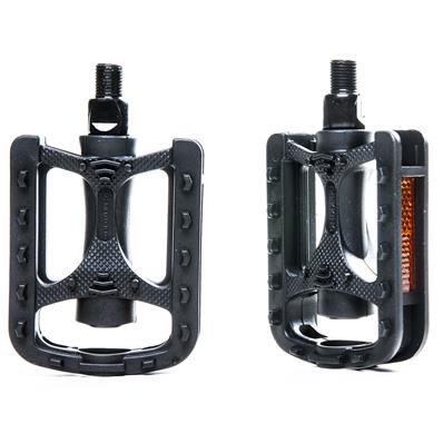 Pedal Mtb, Metalciclo Trekking, Plástico, Preto, Eixo 9/16, Bucha, Refletor, 98x78mm, 284 Gramas – Par – foto 1