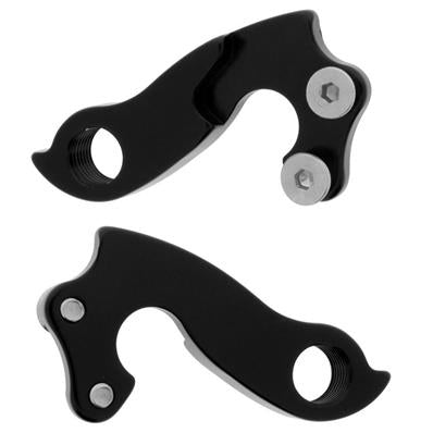 Gancheira, G025, Alumínio Cnc, Anodizado Preto, 2 Parafusos: Tsw, Caloi, Soul, Focus, Khs, Kona. Orbea, Merida, Focus Gantech – foto 1