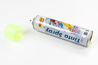 Tinta Spray, 400ml/240g, Luminosa, Amarelo, Neon Mundial Prime – foto 4