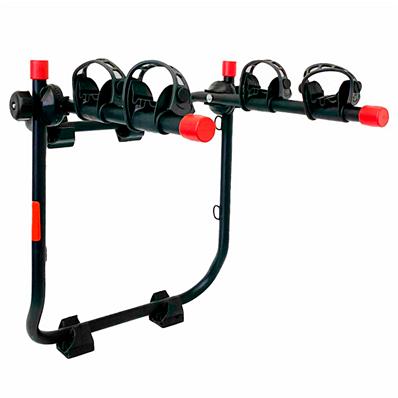 Transbike, Porta Malas, Absolute, Aço, Tubo 25.4mm, com Catraca, Sapatas com Eva, com Cintas Reforçadas, para 2 Bicicletas, Preto – foto 1