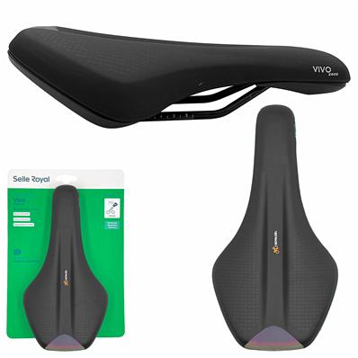 Selim Gel, Vivo Athletic Ergo, Preto, 273x147mm, com Display, 395 Gramas Selle Royal – foto 1