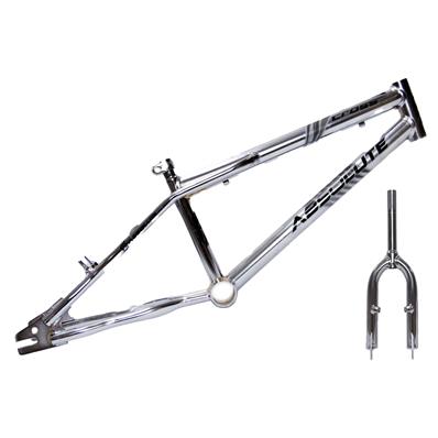 Quadro / garfo, 20, Aço, Absolute Cross, Movimento Central 45mm, Cx / direção Standard, Canote 7/8 (22,2mm), Cromado – Jogo – foto 1