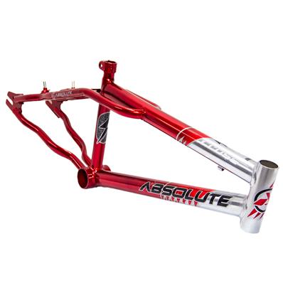 Quadro / garfo, 20, Aço, Absolute Cross, Movimento Central 45mm, Cx / direção Standard, Canote 7/8 (22,2mm), Cromado / vermelho – Jogo – foto 2